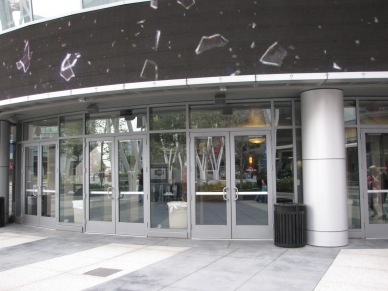 The doors going into the Nokia Theater... Metal detectors are on the other side of those doors... Memories...